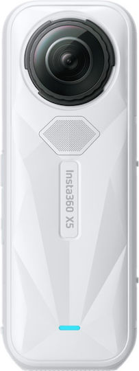 Insta360 x5 Action Camera 8K Satin White Limited Edition with Screen and Wi-Fi White