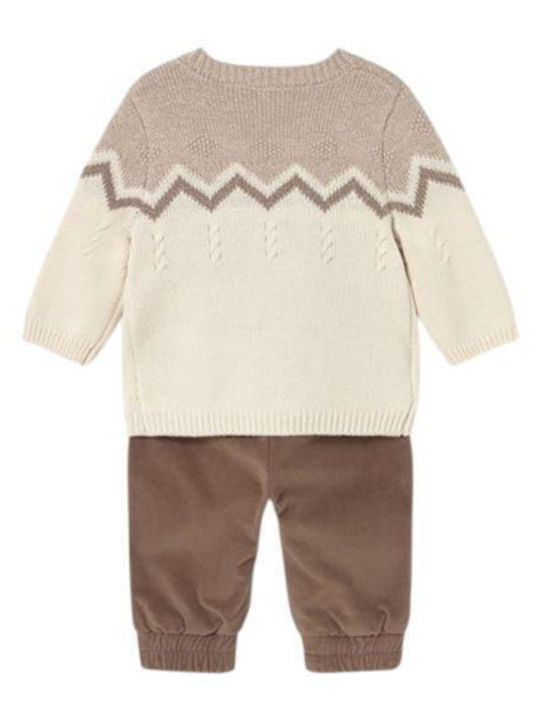 Kids' Set with Pants Winter 2pcs Coffee