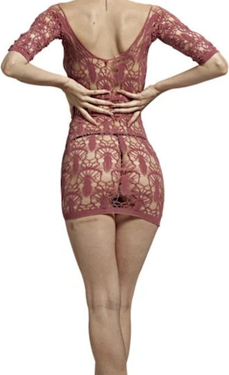 Roza Sexy Women's Bodystocking Dress Rz-174 Floral Lace Pattern