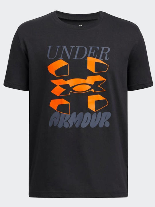 Kids' T-shirt Black Big Logo Ss