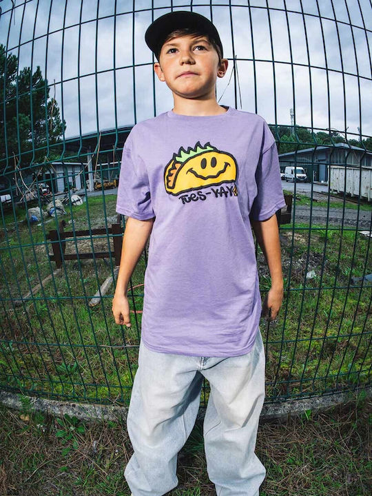 Παιδικό T-shirt Purple Ash Voltaco