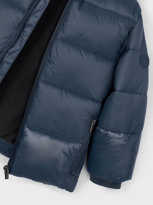Παιδικό Casual Μπουφάν με Κουκούλα Navy Μπλε