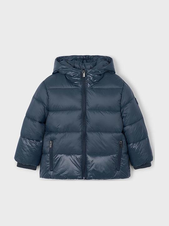 Παιδικό Casual Μπουφάν με Κουκούλα Navy Μπλε
