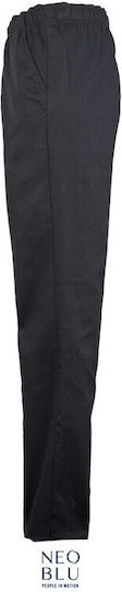Chef Pants Drawstring Edmond-04457 Neoblu Black