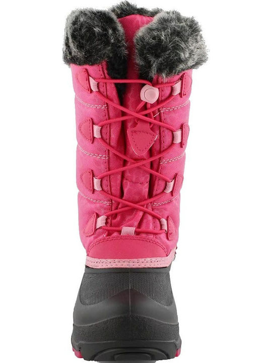 Kinderstiefel mit Schnürsenkeln Rosa