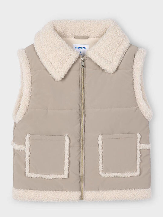 Kinder Freizeitjacke Ärmellos Brown