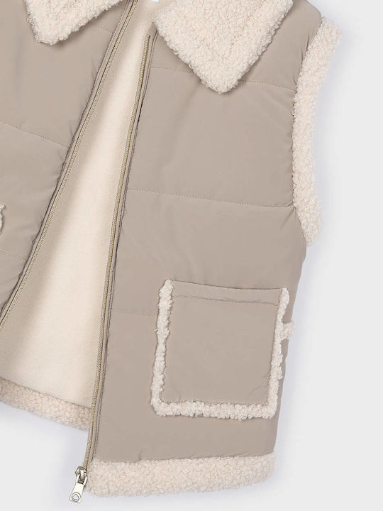 Kinder Freizeitjacke Ärmellos Brown