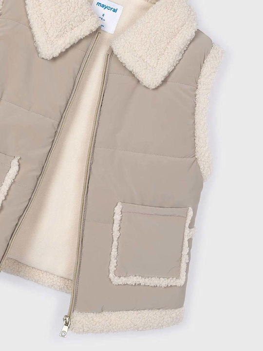 Kinder Freizeitjacke Ärmellos Brown