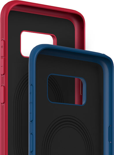Evutec Back Cover Σιλικόνης Μαγνητικό Μπλε (Galaxy S8+)