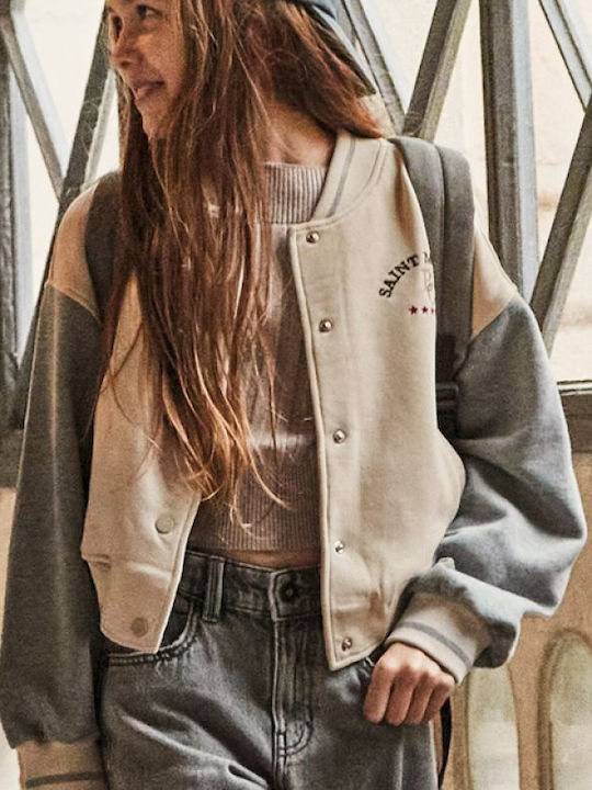 Kids' Bomber Short Beige Skoro