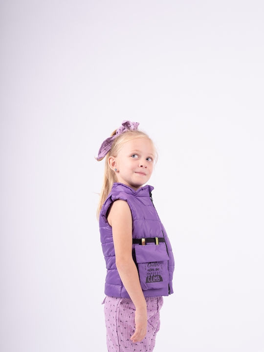 Kinderjacken & Winterjacken Casual Ärmellos Kurze Lila
