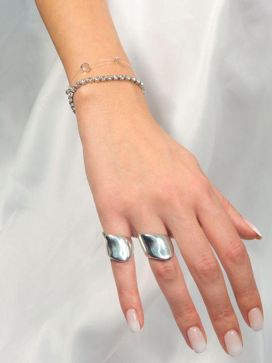 Theodora's Jewellery Σετ Γυναικεία Δαχτυλίδια από Ασήμι