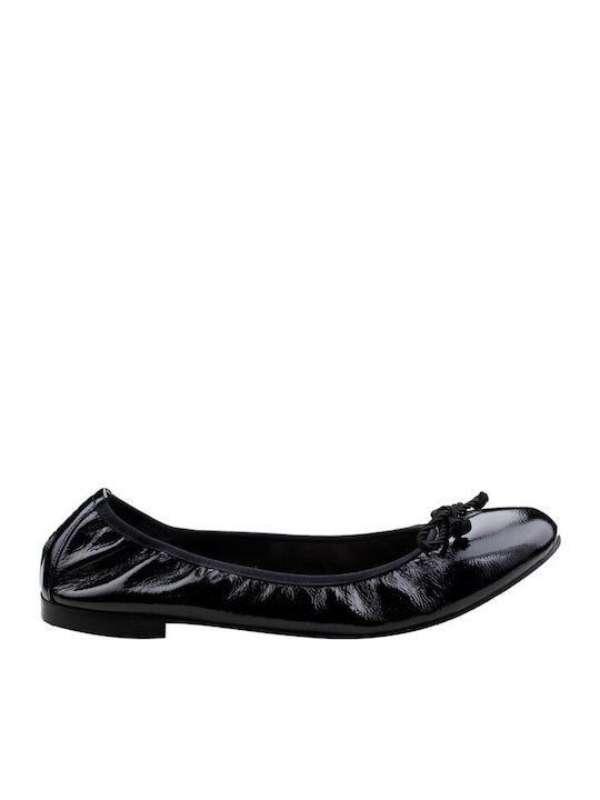 Damen Ballerinas aus Lackleder in Schwarz Farbe