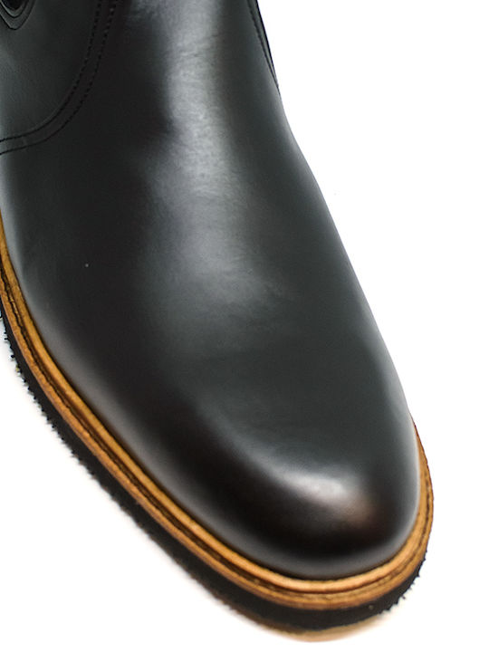 Leather Black Men's Boots