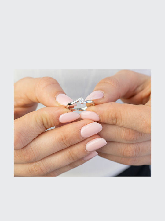 Diamond Group Μονόπετρο από Λευκόχρυσο 18Κ Diamond Group Μονόπετρο από Λευκόχρυσο 18Κ