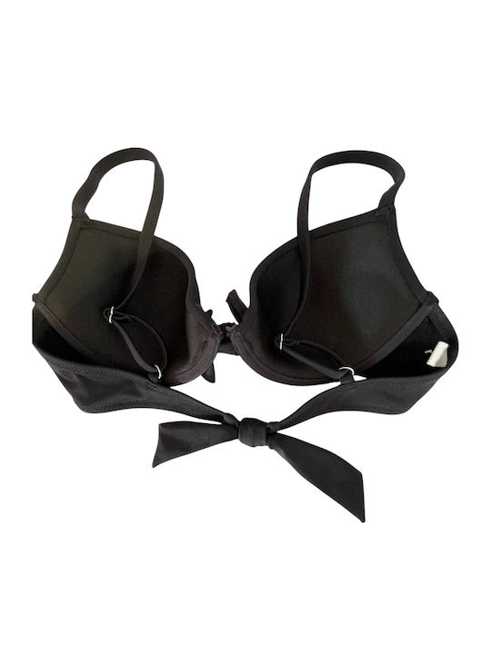 Bikini Σουτιέν με Ενίσχυση Μαύρο