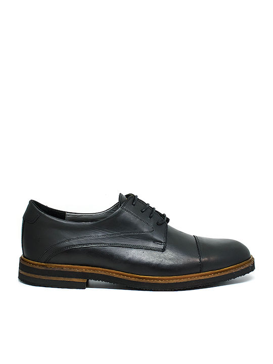 Leder Herren Freizeitschuhe Schwarz