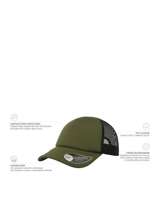 Καπέλο Τζόκεϊ Δίχτυ Unisex " Stranger Things Thinking Cap Dustin's Cap " Olive Black