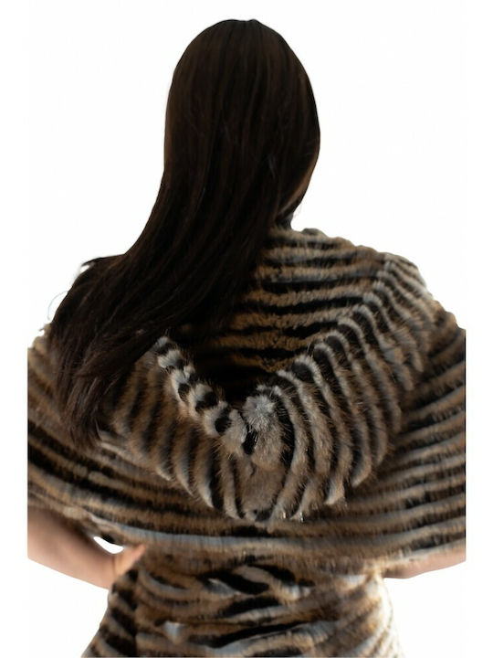 Frauen Pelz Beige