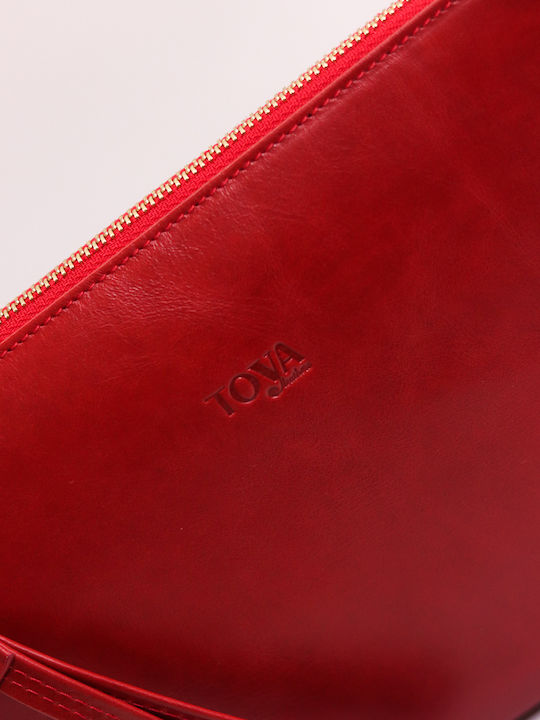Leder Damentasche Handtasche Burgundisch