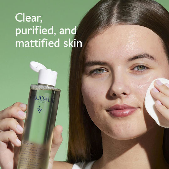 Caudalie Vinopure BIO Loțiune Tonică pentru Față cu Acid Salicilic 400ml
