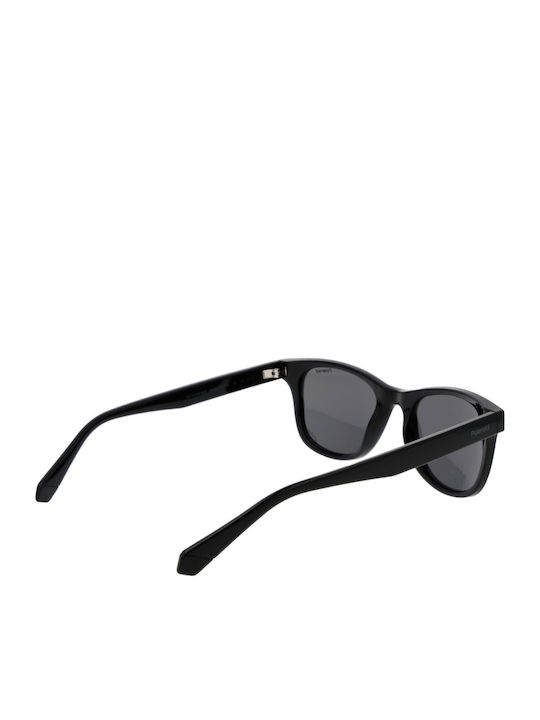 Polaroid Unisex Sunglasses with Black Plastic Frame and Black Polarized Lens PLD1016/S NEW/80
