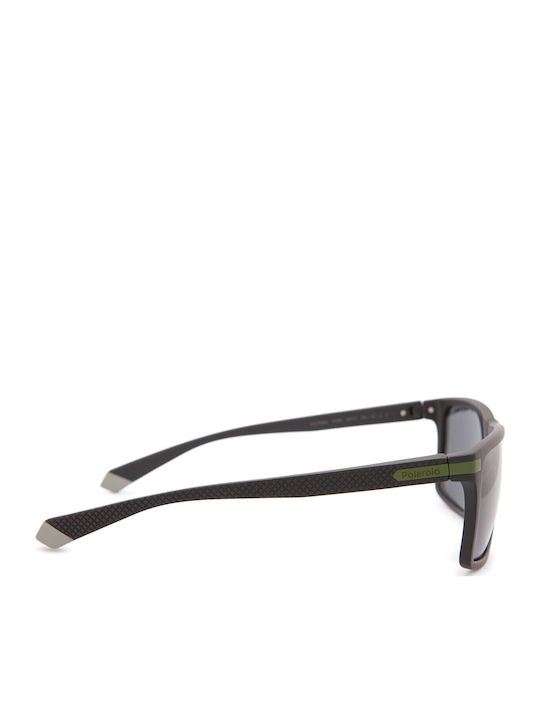 Polaroid Men's Sunglasses with Black Plastic Frame and Green Polarized Lens PLD2098/S 7ZJ/M9