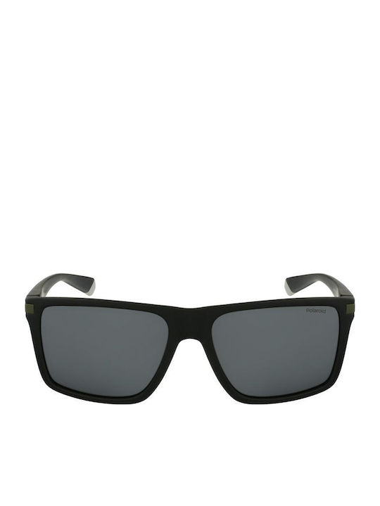 Polaroid Men's Sunglasses with Black Plastic Frame and Green Polarized Lens PLD2098/S 7ZJ/M9