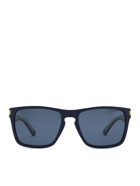 Polaroid Men's Sunglasses with Navy Blue Plastic Frame and Blue Polarized Lens PLD2139/S FLL/C3