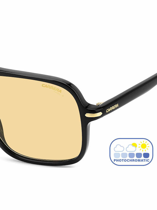 Carrera Men's Sunglasses With Black Horn-Rimmed Frame And Grey Lens 350/S 71C/UK