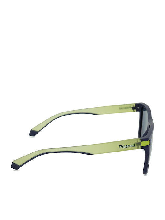 Polaroid Men's Sunglasses with Navy Blue Plastic Frame and Blue Polarized Lens PLD2139/S FLL/C3