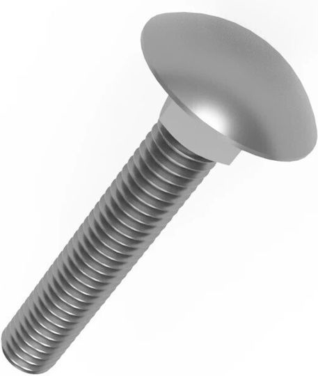Schlittenbolzen Inox DIN 603 mit Durchmesser M12 und Länge 50mm 10Stück
