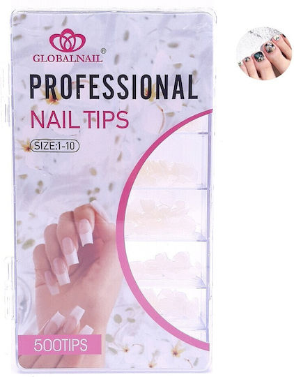 Globalnail Of foot 10 different sizes Globalnail Nail Tips in Beige Color 500pcs IS-46678844