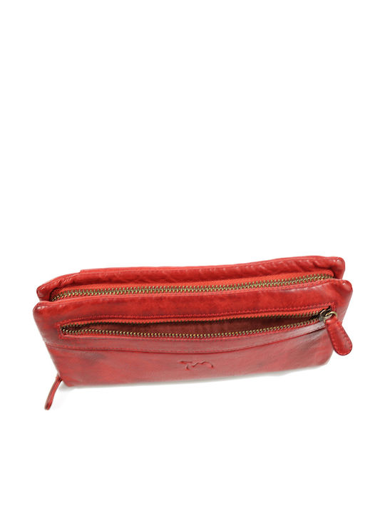 Large Leather Women's Wallet Classic Red