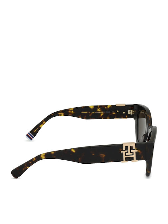 Tommy Hilfiger Women's Sunglasses with Brown Tartaruga Plastic Frame and Brown Lens TH1979/S 086/70