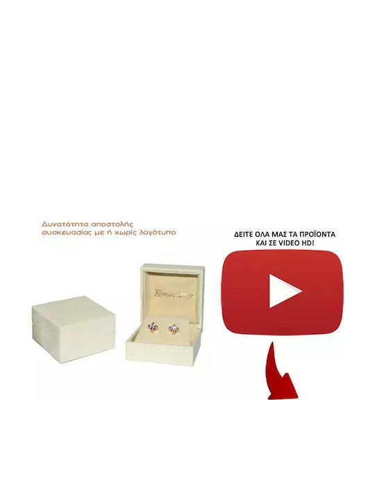 Обици от Злато 18K с Диамант
