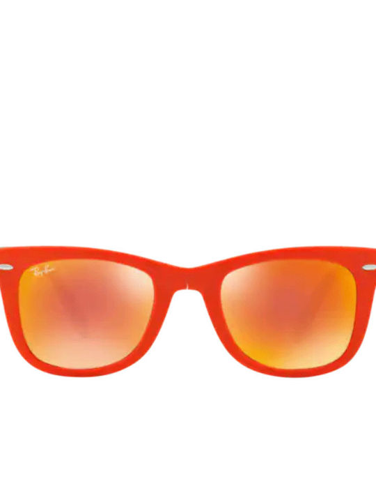 Ray Ban Wayfarer Folding Γυαλιά Ηλίου Πορτοκαλί με Κοκκάλινο Σκελετό