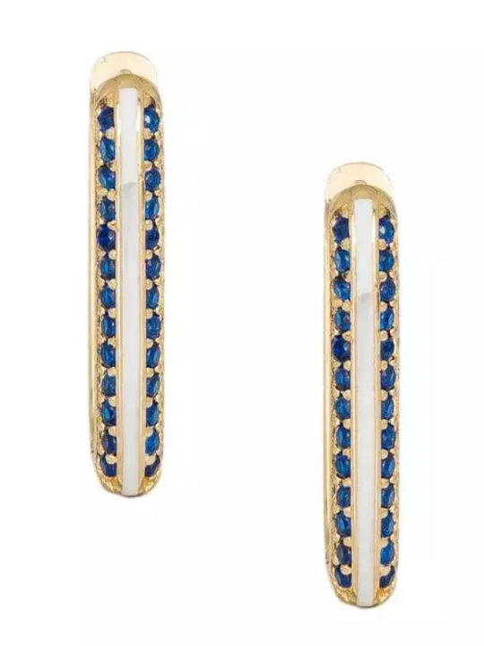 Earrings made of Gold 14K with Stones