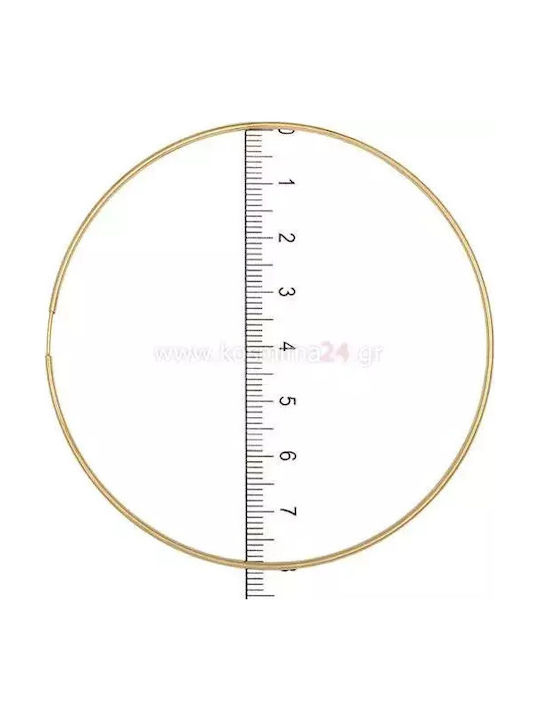 Earrings Hoops made of Gold 14K