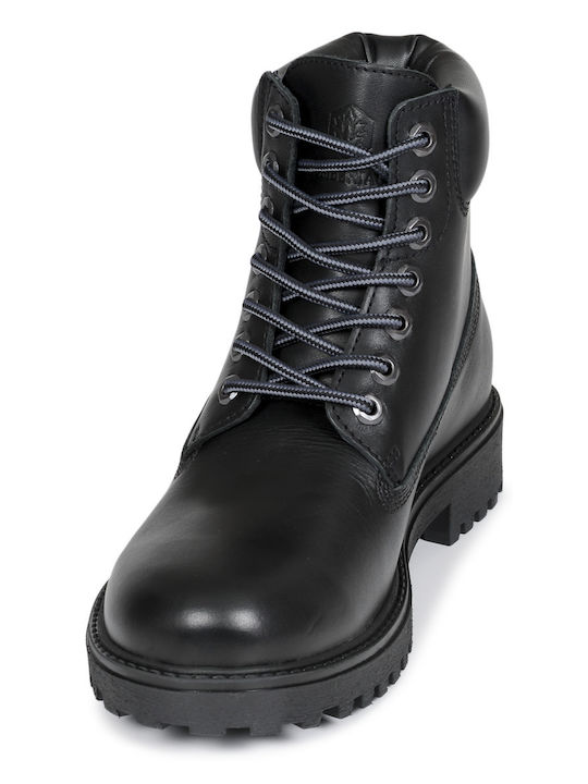 River 2 Leder Schwarz Herrenstiefel