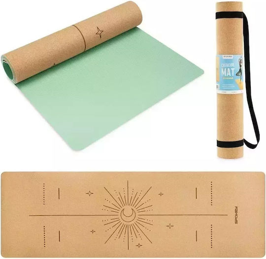 Spokey Στρώμα Γυμναστικής Yoga Πράσινο (180x60x0.4cm)