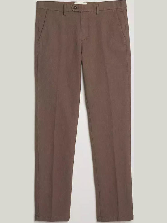 Hose in Schlanker Passform Brown