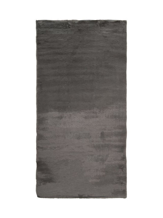 Viokarpet Krolik Anti-slip Rug Rectangular Furry D Grey