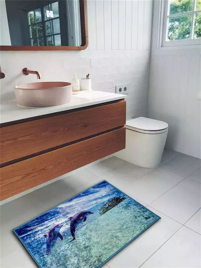Dimcol Antiderapant Covoraș de Baie Dolphins 260 33463058004 Colorat 50x85buc