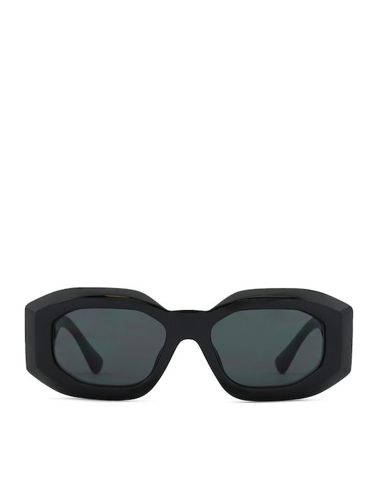 Versace Women Sunglasses With Black Horn-Rimmed Frame And Grey Lens VE4425U GB1/87