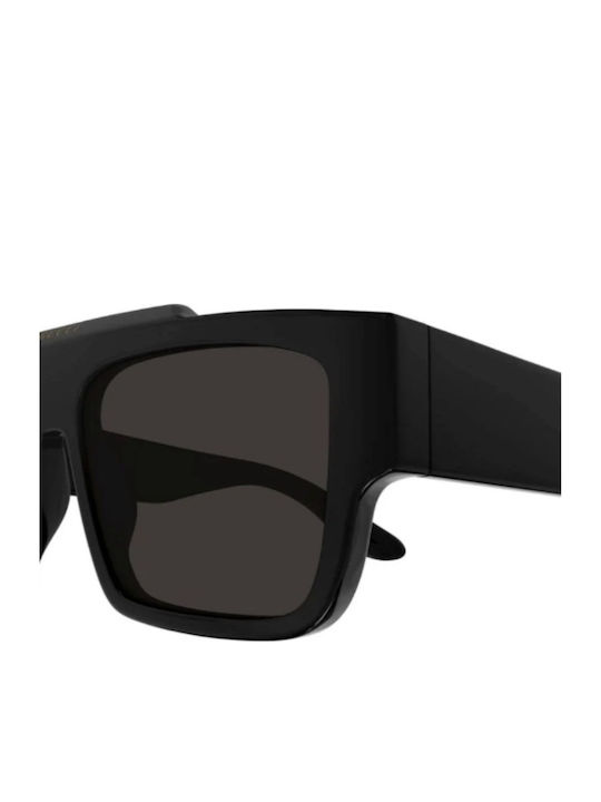 Gucci Unisex Γυαλιά Ηλίου με Μαύρο Κοκκάλινο Σκελετό και Γκρι Φακό GG1460S 001