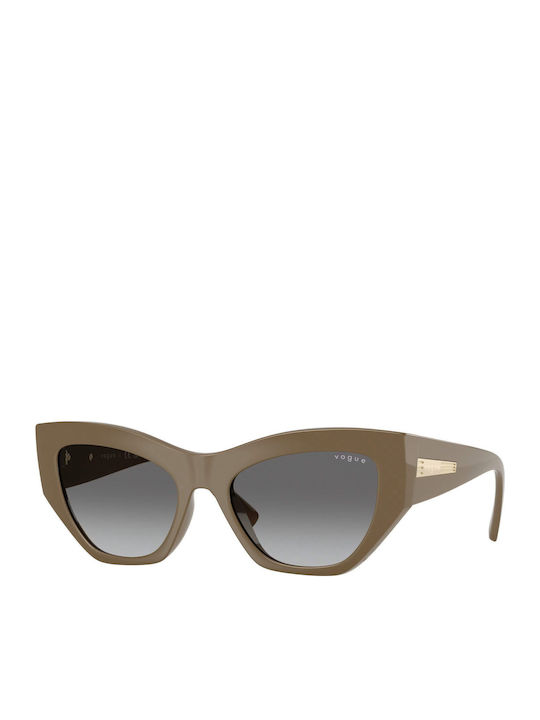 Vogue Women's Sunglasses with Beige Plastic Frame and Gray Gradient Lens VO5607S 317511