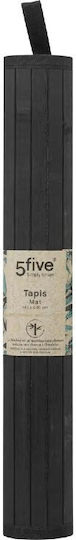 5Five Badematte Hölzernes Rechteckig F-V 131569A Black 50x80cm