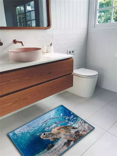 Dimcol Rutschfest Badematte Synthetisch,Polyester/Cotton/Leather Rechteckig Sea Turtle 261 33463058005 Colorful 50x85cm
