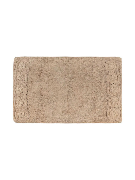 Beauty Home Non-Slip Cotton Bath Mat 3280-Light Blue Light Blue 50x80cm